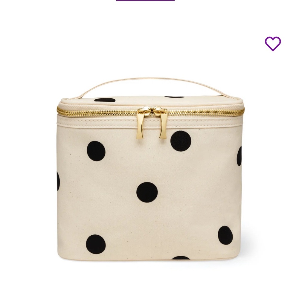 Kate Spade Cream and Black Dot Lunch Bag